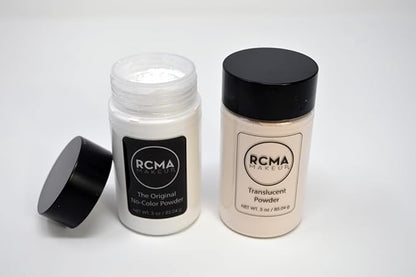 RCMA Makeup Translucent Loose Powder – Lightweight Setting Powder for Flawless Finish, Shine Control, Natural Matte Look, No Flashback, Oil Control, No Caking or Creasing, Vegan and Cruelty-Free, 3oz