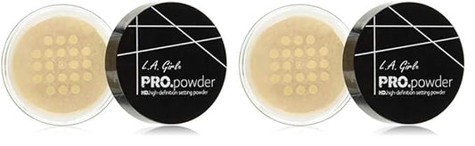 L.A. GIRL HD PRO Setting Powder - Banana Yellow (Pack of 2)