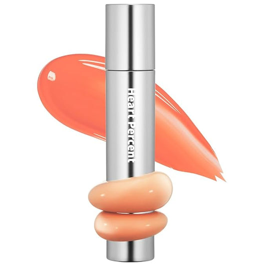 Heart Percent Dote On Mood One Way Glowy Tint, Glass-like High Shine Glossy Finish w/Long-Lasting Luminous Color Lip Stain for Glowy Look, #03. Fancy Apricot