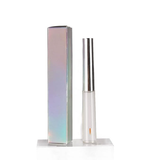 COSIDEA 50 PCS Empty Holographic siver Lip Gloss Boxes W21 xW21 xH121mm / 0.83 * 0.83 * 4.76 inch, Cosmetic Perfume Mascara Box Packaging, small Kraft Paper Box Luxury Holder Wrapping