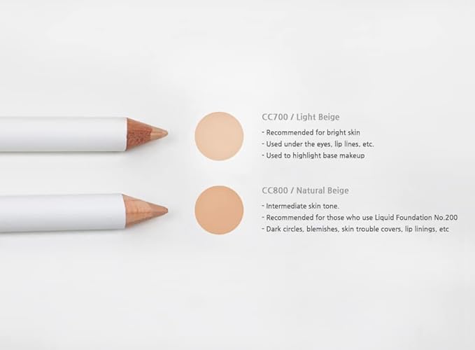 [Courcelles] Concealer Artist Twin Pencil NO.700/800 [K-Beauty] Soft type-Natural Cover