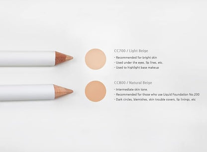 [Courcelles] Concealer Artist Twin Pencil NO.700/800 [K-Beauty] Soft type-Natural Cover