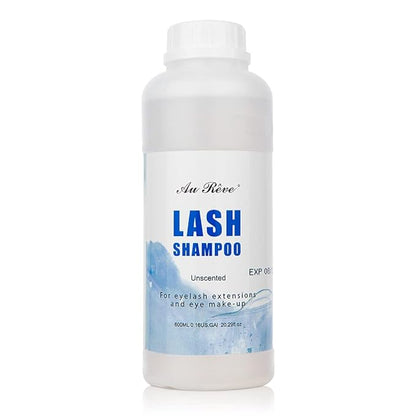 Eyelash Extension Cleanser Lash Shampoo Eyelash Extension Shampoo Lash Foam Cleanser Eyelid Cleanser for Makeup Remover Eyelash Care, Paraben & Sulfate Free for Salon and Home Use (Original 600ml)