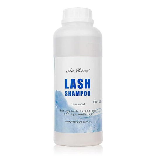 Eyelash Extension Cleanser Lash Shampoo Eyelash Extension Shampoo Lash Foam Cleanser Eyelid Cleanser for Makeup Remover Eyelash Care, Paraben & Sulfate Free for Salon and Home Use (Original 600ml)