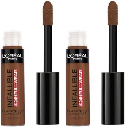 L’Oréal Paris Makeup Infallible Full Wear Waterproof Matte Concealer, Espresso (Pack of 2)