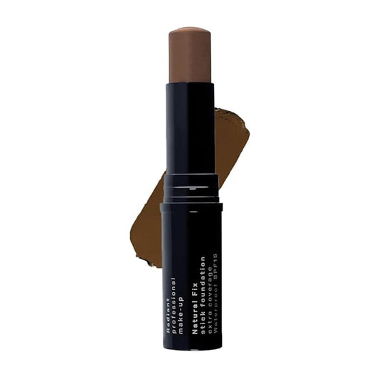 Radiant Professional Natural Fix Extra Coverage Stick Foundation - Full Coverage Waterproof Foundation & Contouring Stick - SPF 15 Paraben & Oil Free Matte Finish - 8.5 g - Peacan (08)