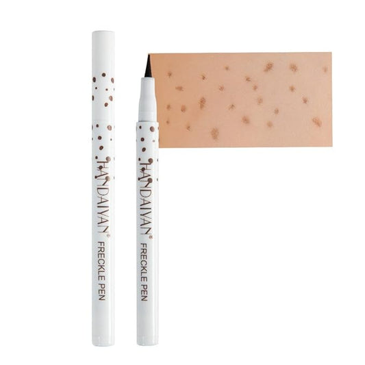 Freckle Pen 4 Colors Natural Freckle Pen Fake Freckle Pen Waterproof Long Lasting Soft Spots Natural Relaxing Sun Makeup (Chestnut)