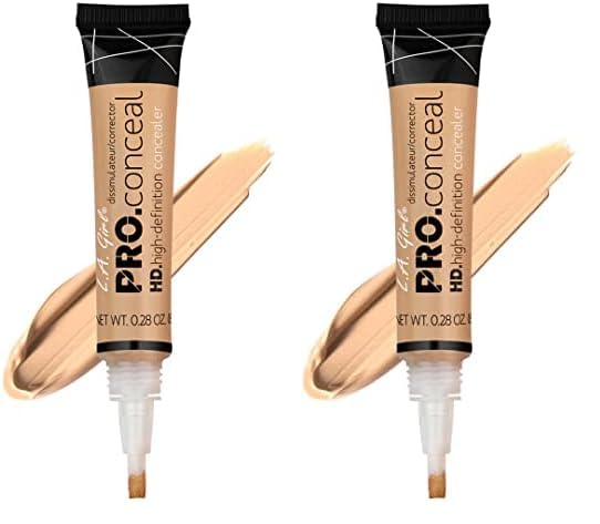 L.A. Girl HD Pro.Conceal, Creamy Beige GC973 (Pack of 2)