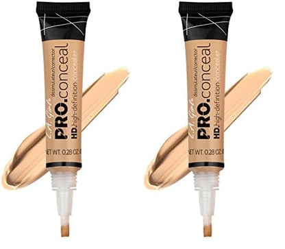 L.A. Girl HD Pro.Conceal, Creamy Beige GC973 (Pack of 2)