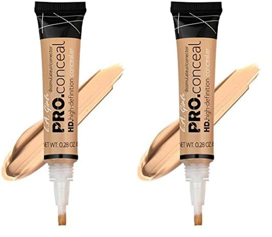 L.A. Girl HD Pro.Conceal, Creamy Beige GC973 (Pack of 2)