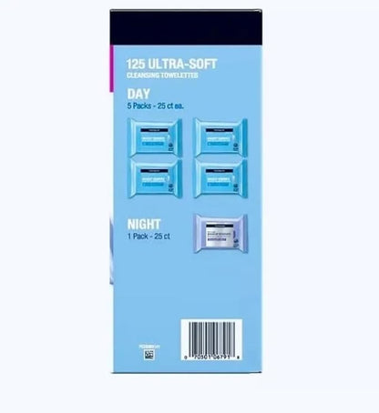 (25 ct., 5 pk.), Cleansing Makeup-Remover & Night-Calming Facial Wipes