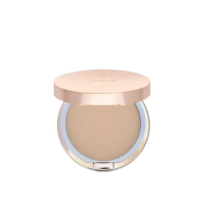 Emani Flawless Matte Powder Foundation Makeup for Sensitive Skin, Natural Mineral Foundation Compact with Buildable Coverage, Oil Control, Talc Free, Cruelty-Free & Vegan, Warm Beige