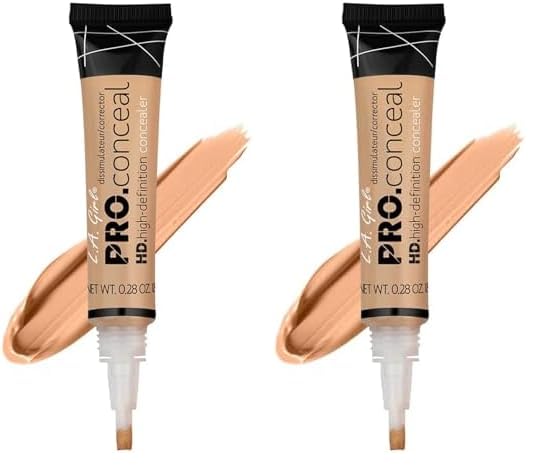 L.A. Girl Pro Concealer, Natural, 0.28 Ounce (LAX-GC972-A) (Pack of 2)