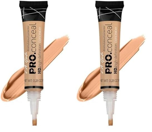 L.A. Girl Pro Concealer, Natural, 0.28 Ounce (LAX-GC972-A) (Pack of 2)