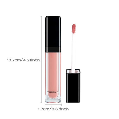 Lip Set, Lip Stain Long Lasting Waterproof, Lightweight, Non-sticky, High Shine Finish, Super Natural #04