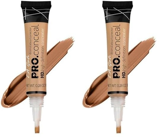 L.A. Girl HD Pro.Conceal, Medium Bisque GC975 (Pack of 2)