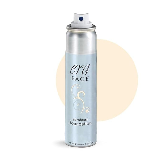 ERA Face spray makeup (Y1 Vanilla, 2.25 oz) - airbrush foundation, everyday, buildable, professional spray on cosmetics by Era Beauty