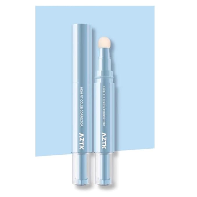 1PC AZTK Concealer Color Corretor Liquid Concealer With Sponge Head, Stay Long Lasting Moisturizing Liquid AZTK Makeup Facial Highlighter, Create Flawless Makeup (01#, 4.6g)