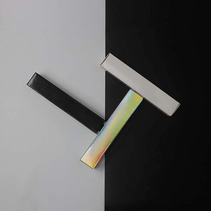 COSIDEA 50 pieces empty lip gloss box 20x20x110 mm mascara tube packaging matte texture black laser silver lip gloss paper box (white)