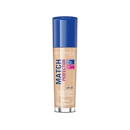Rimmel London Match Perfection Foundation Spf20 100 Ivory 30ml