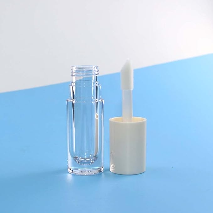 COSIDEA 14pcs Empty 6ml big brush lip gloss tubes for DIY lip gloss,White lipgloss containers