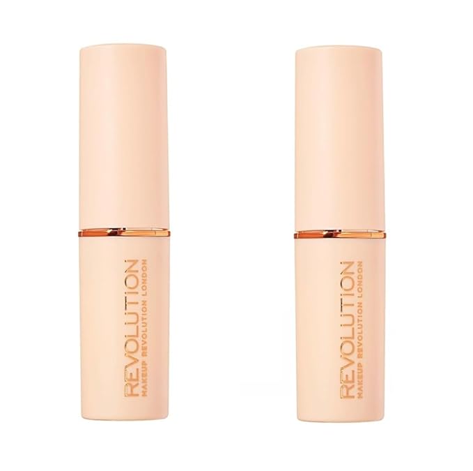 Pack of 2 Makeup Revolution Beauty Fast Base Stick Foundation, F17
