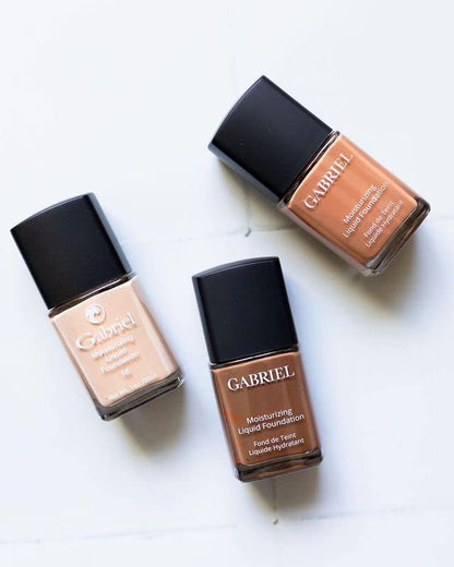 Gabriel Cosmetics Liquid Foundation, Organic Formula- 1 fl oz. (Rose Beige, 1.0)