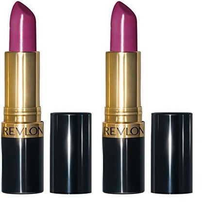REVLON Lipstick, Super Lustrous Lipstick, Creamy Formula For Soft, Fuller-Looking Lips, Moisturized Feel in Berries, Berry Crush (771) 0.15 oz (Pack of 2)