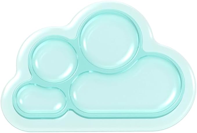 Blackwings Multi-Use Silicone Palette for Makeup, Nail Art, Lashlift & Painting, Cloud Design Style, Reusable Blending Board with Customizable Zones, Portable & Easy Clean for Professionals/DYI