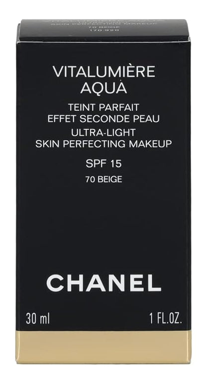 Vitalumiere Aqua Ultra-Light Skin Perfecting Makeup by Chanel 70 Beige SPF15 30ml