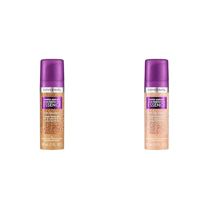 Covergirl Simply Ageless Skin Perfector Essence Foundation Bundle with Shades 50 Medium-Tan and 30 Light-Medium, 1oz Each