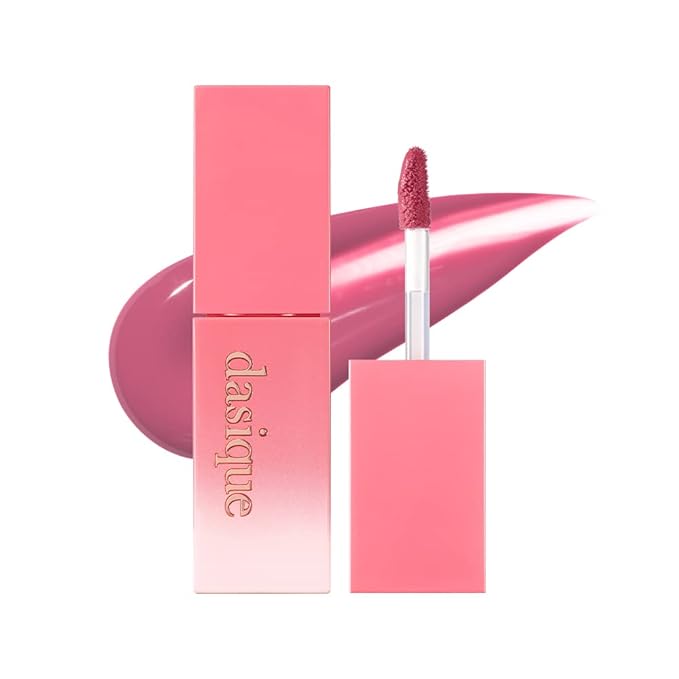 dasique Juicy Dewy Tint (11 Fig Plum) 0.12 oz | Light Application with moisture | Long-wearing Glossy Lip Stain, Non-sticky | Vegan, Cruelty-free | K-beauty