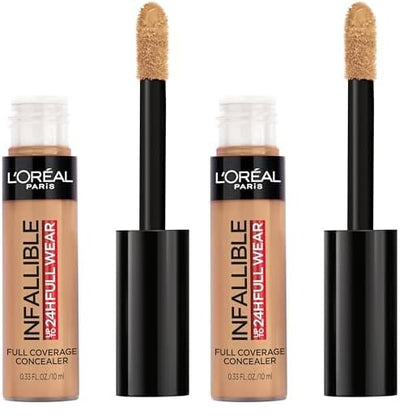 L’Oréal Paris Makeup Infallible Full Wear Waterproof Matte Concealer, Toffee (Pack of 2)