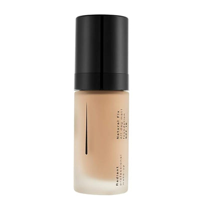 Radiant Professional Natural Fix All Day Matte Cream Foundation - Long Wear High Coverage Face Makeup Foundation With SPF 15 - Oil Free Matte Finish - For All Skin Types-1.01 oz. (05 Light Tan)