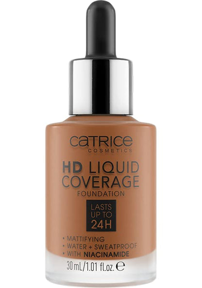 Catrice | HD Liquid Coverage Foundation | High & Natural Coverage | Vegan & Cruelty Free (085 | Chestnut Beige)