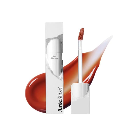 Dewy Fit Tint – 8 Colors | Non-Sticky, Buildable Shine with Vivid Color | Long-Lasting & Moisturizing for a Plump, Glossy Finish | K-Beauty Lip Color (#002 Marronier, 0.1 Fl Oz)