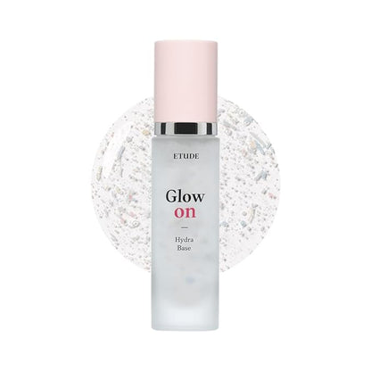 ETUDE Glow On Base Hydra 30ml (21AD) | All-in-One Makeup Hydration Glowing Base with a Long-Lasting Effect and Dewy Finish | Korean Makeup