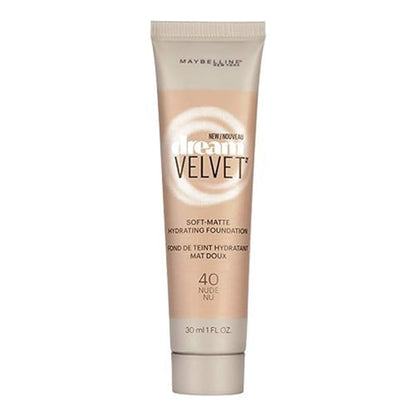 Maybelline Dream Velvet Soft-Matte Hydrating Foundation, Nude, 1 fl. oz.