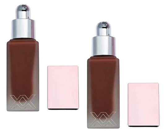 Pack of 2 Makeup Revolution Beauty XX Glow Skin Fauxxdation Luminous Foundation, FX17.5