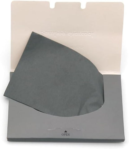 Bamboo charcoal oil blotting sheets for face,100 Counts in 1 Pack,lift away excess oil,easy to slip into your purse, makeup bag, or even your pocket (Grey)