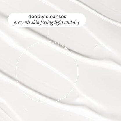Hydrating Facial Cleanser, Certified Organic Cream Cleanser, Dermatologist Approved For Sensitive Skin, Vitamin E & Aloe Vera, Unscented, Vegan, Cruelty Free & Palm Oil Free, 4.22 fl oz
