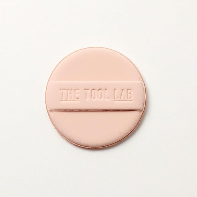 THE TOOL LAB Stamp Skinfit Cushion Foundation & Brush Set｜Glow Type, No.19 Porcelain｜120H Long-Lasting Coverage, Flawless, Ultra Adherence, Glass Glowy Clear Watercolor-Radiance Skin｜SPF 40++, 11g