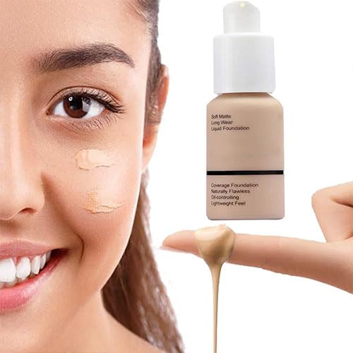 58g Foundation Full Coverage Foundationes Flawless Concealer Foundation Matte Oil Control Concealer Long Lasting Moisturizing Base Liquid Cover Cream Colour Changing Foundations for women&girls
