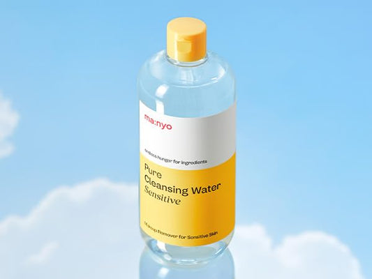 ma:nyo Pure Cleansing Water | Triple Micellar Technology for Sensitive Skin, Makeup Remover & Hydrating Cleanser, Korean Skincare 16.9 fl oz (500ml)