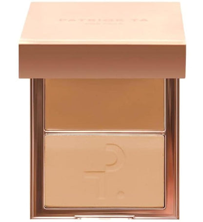 PATRICK TA Major Skin Crème Foundation and Finishing Powder Duo - Light Medium 2, 0.73 Ounce (Pack of 1), 150382-BNTPQWS