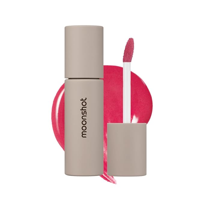 Moonshot KOREA Conscious Fit Mellow Lip Stain Longwear, Weightless, Not Animal Tested, Gluten-Free, Paraben-Free Glow-Boosting, Long-Lasting, Comfortable, Non-Sticky,k-beauty,(Oort Pink, 08)
