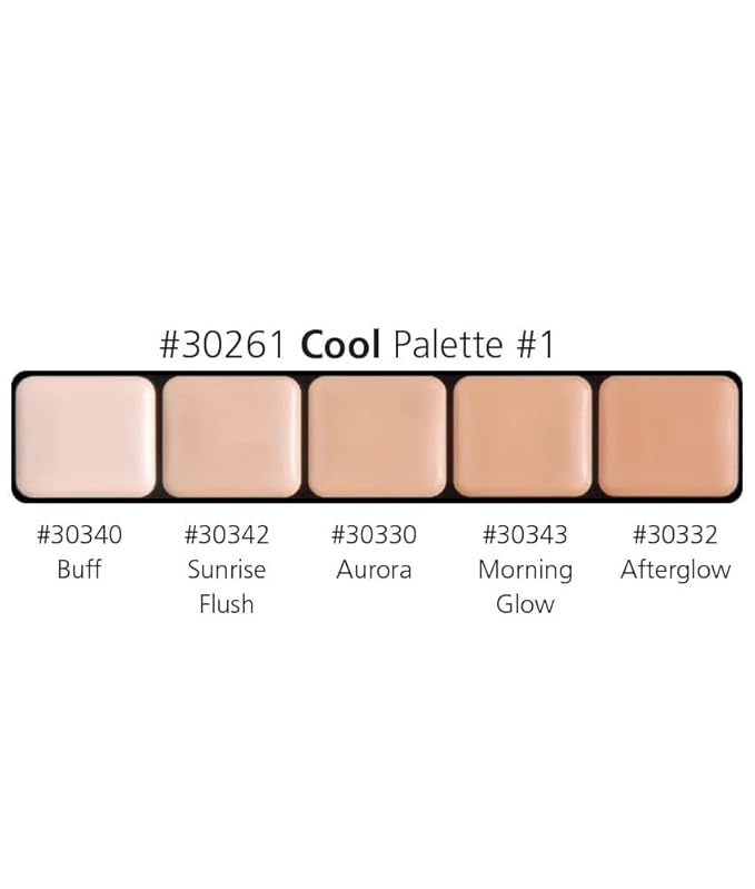 Graftobian HD Glamour Creme Foundation Palette, Cool #1