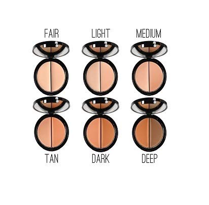 EVE PEARL Dual Salmon Concealer And 202 Concealer Blender Brush Full Coverage Under Brighten Eye Pro Concealer Brush Set Makeup Kit (Medium)