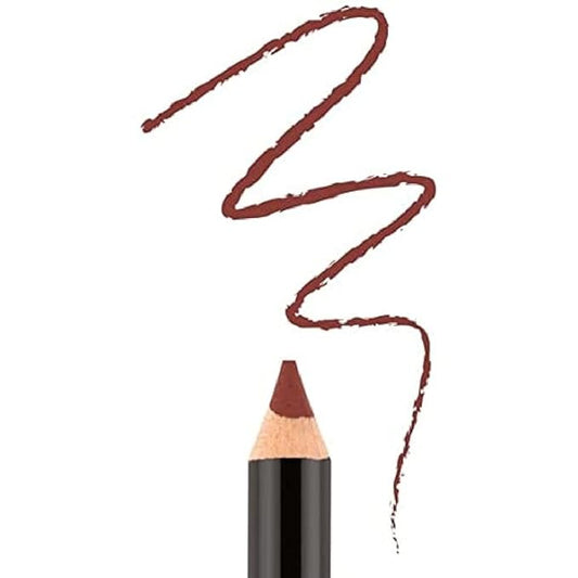 BODYOGRAPHY: Cream Lip Pencil (Merlot): Dark Red Wooden Waterproof Salon Makeup w/ Coconut Oil, Vitamin E | Gluten-Free, Cruelty-Free, Paraben-Free