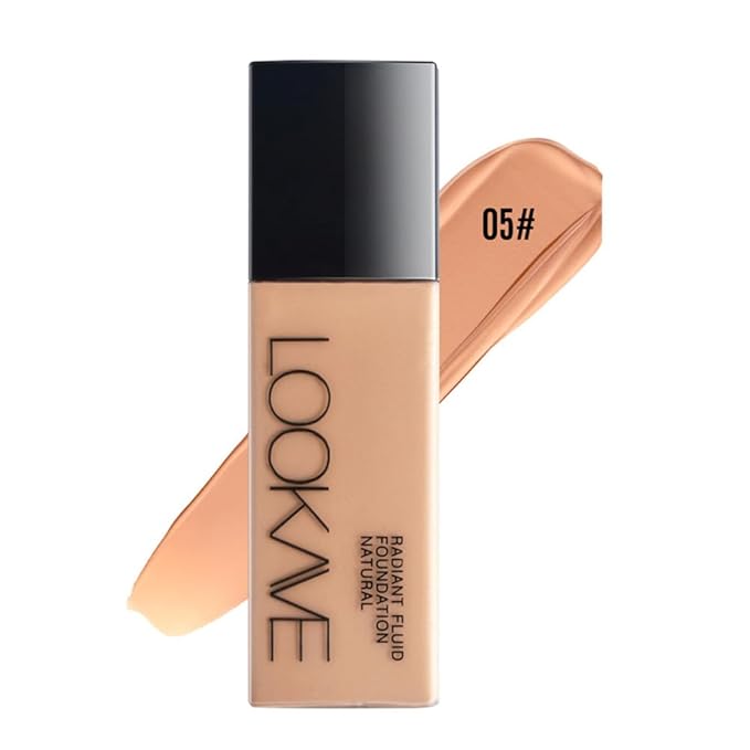 LAMUSELAND Full Coverage Foundation Makeup, Matte Liquid Waterproof Long-lasting Oil-free Foundation Stick Concealer for All Skin (05, M)